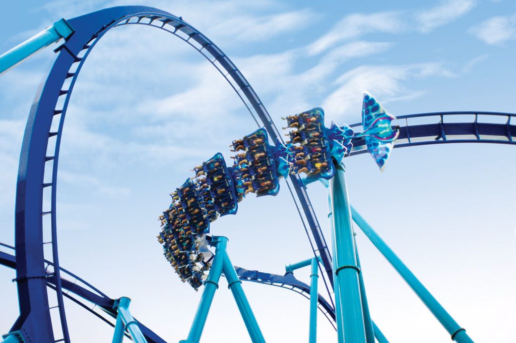 Enjoy rides like Manta at the Seven Seas Food Festival at SeaWorld Orlando