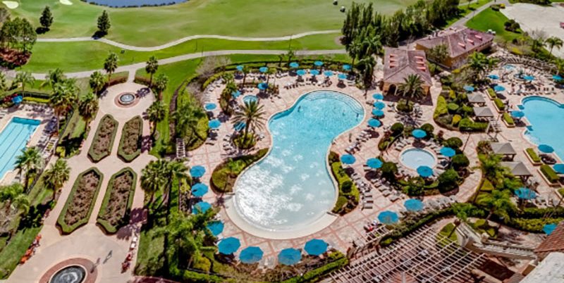 Aerial View of Rosen Pools