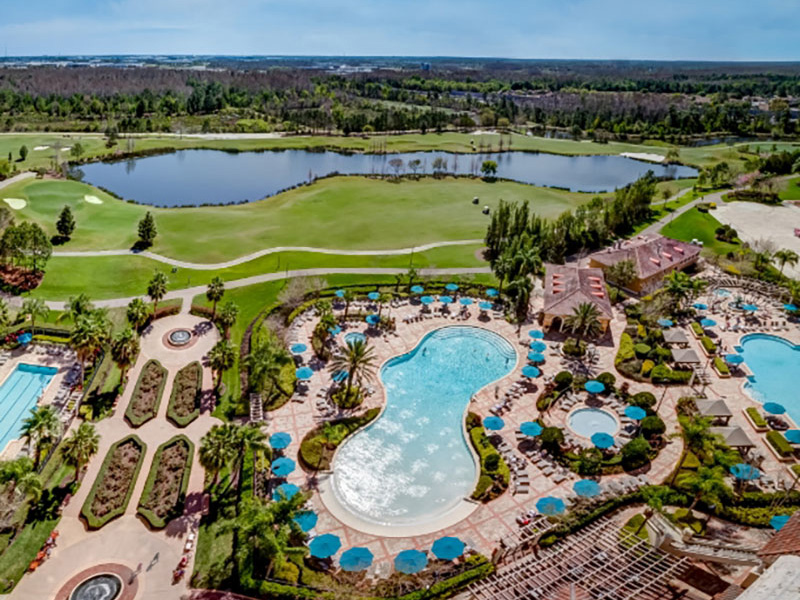 Aerial View of Rosen Pools